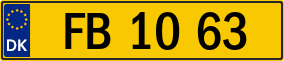 Trailer License Plate